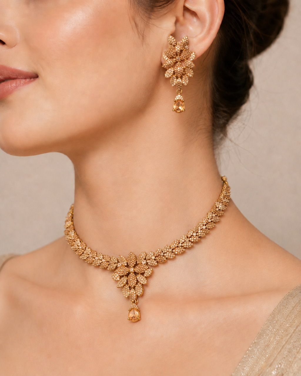 Copper and Gold Choker Set CODE: AS - 05