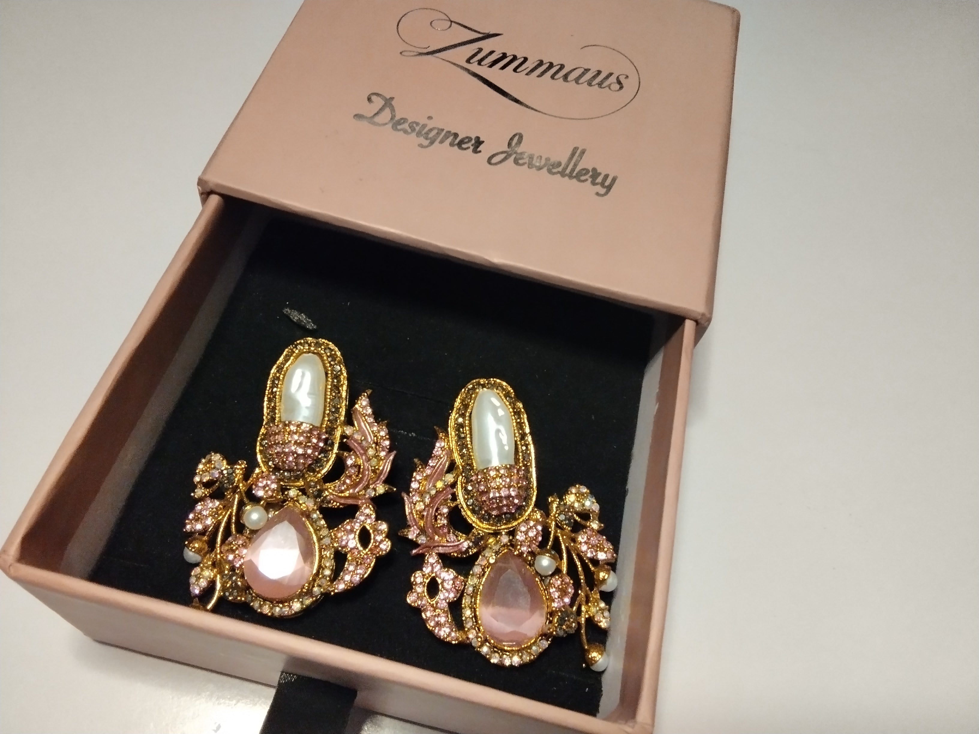 Turkish Earrings tea pink CODE: CE-01